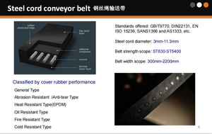 حزام ناقل فولاذي عالي قوة الشد - مصمم لنقل المواد السائبة لمسافات طويلة - أحزمة ناقلة طويلة من نوع ST - Product Image 4