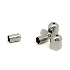 Manchon tubulaire en acier inoxydable Anno Jewelry 6 mm lisse, composants de bijouterie pour la fabrication de bracelets et colliers DIY - Product Image 5