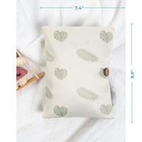 Sac à couches pour bébé 2-en-1 pour cosmétiques, lingettes et accessoires, petite pochette de voyage en polyester résistant à l'eau, trousse de soins