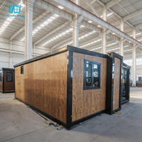 Maison conteneur conforme aux normes européennes, 20 pieds, extensible, hôtel, maison conteneur triangulaire, acier personnalisé pour application extérieure
