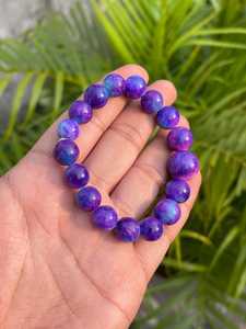 Certified Sugilite <b>Bead</b> <b>Bracelet</b>: Rare Purple Stone (9-15mm) Stone <b>Beads</b> Purple Stone <b>Beads</b> Round <b>Bracelet</b> for Jewelry Making - Product Image 6