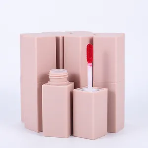 Brillo de labios líquido, resistente al agua, de larga duración, color rosa, sin logotipo