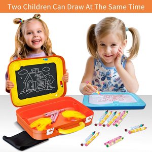 Tragbare Doppelseitige Magnetische Schreib- und Lerntafel für Kinder Pädagogisches Zeichenspielzeug-Set ABS Unisex - Product Image 6