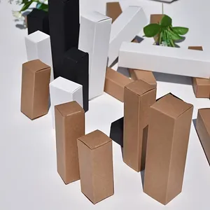Exquisite Kraft Paper Boxes for Cosmetics Perfumes Food Rectangular Universal White Black Brown-for Lipstick Gift Set Packaging - Product Image 4