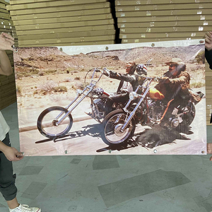 ป้ายโฆษณาโพลีเอสเตอร์พิมพ์ลายตามสั่ง สีทึ<span class=keywords><strong>บ</strong></span> กันน้ำ ทนรั<span class=keywords><strong>ง</strong></span>สียูวี พร้อมห่ว<span class=keywords><strong>ง</strong></span>ตาไก่-พกพาสะดวก - Product Image 3