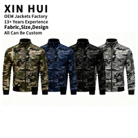 Blouson d'hiver pour homme personnalisable de haute qualité, col montant, coupe ajustée, polyester écologique imperméable, services OEM/ODM