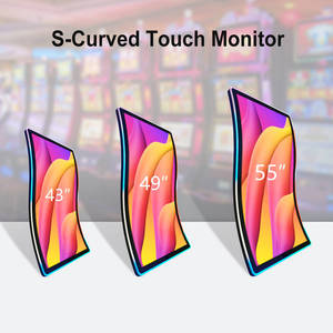 Promptcontrol tùy chỉnh UHD <span class=keywords><strong>55</strong></span> inch R1500 cạnh s-cong dẫn đóng khung awp chơi game hiển thị Arcade giải thưởng Máy pcap màn hình cảm ứng - Product Image 2