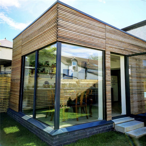 Cadres de fenêtres fixes en verre pour l'extérieur, fenêtres à simple vitrage en alliage d'aluminium moderne, isolation thermique, pour entrée d'appartement - Product Image 1