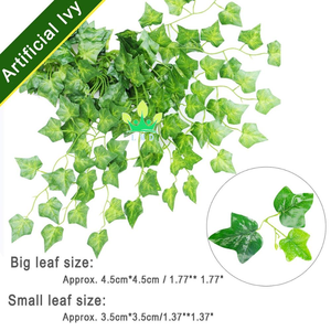ต้นไอวี่ปลอม,มาลัยไม้เลื้อยปลอมสำหรับแขวนตกแต่งงานแต่งงาน12แพ็ค - Product Image 6