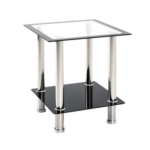 Nhà máy cung cấp giá hấp dẫn thiết kế <span class=keywords><strong>sofa</strong></span> kim loại và <span class=keywords><strong>Glass</strong></span> End bảng <span class=keywords><strong>Chrome</strong></span> bảng phụ - Product Image 1