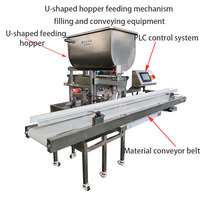 Petite machine de remplissage de pâte liquide de bouteille de shampoing à piston semi-automatique