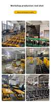 Chariot élévateur à ciseaux électrique hydraulique industriel, plateforme élévatrice pour déchargement de palettes, chariot élévateur en fer/métal, garantie 2 ans