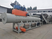 Ligne de lavage pour le recyclage des déchets plastiques de bouteilles PET, machine de décapage d'étiquettes de bouteilles PET robuste
