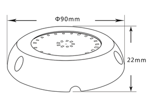 Acessórios montados em superfície para barco RGB 316SS AC/DC12V à prova d'água para submarino LED luzes de navegação subaquática para barco - Product Image 6