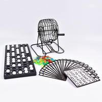 Ensemble de jeu de bingo complet | Cage en métal durable et 75 balles | Parfait pour les fêtes et les rassemblements Jeux à boire