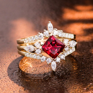 Anillos de Joyería Fina en Oferta 2023, Anillos de Boda Redondos de Oro de 14k, Juego de Anillos para Pareja, Anillos Personalizados - Product Image 6