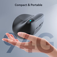 Mouse Ergonómico Vertical 6D Lift de Clic Silencioso Bluetooth Inalámbrico Recargable para Laptop y PC