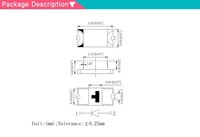IR SMD 0603 GaAs Diode pour caméras d'éclairage infrarouge Couleurs/taille/angle de vision personnalisables Puissance 0.1W Garantie 2 ans