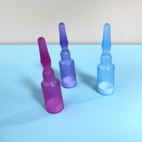Flacons cosmétiques jetables en plastique noir de 1,5 ml, 3 ml, 5 ml pour crème contour des yeux, emballage pour sérum oculaire, flacon ampoule brisée