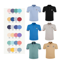 Polo de Golf à manches rayées, léger, de luxe, décontracté, à séchage rapide, uni, à la mode, en coton, personnalisable, S-4XL