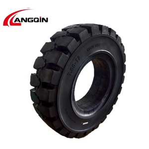 <strong>700</strong> <strong>12</strong> Solid Tire Heavy Duty Rubber <strong>Tyre</strong> for <strong>Forklift</strong> Industrial Material Handling - Product Image 1