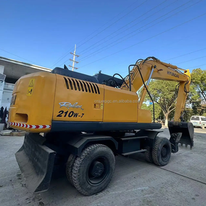 Excavadoras Hyundai de segunda mano de alta calidad, excavadoras de ruedas Hyundai 210W 150W 21 toneladas Excavadora de ruedas Hyundai - Product Image 2