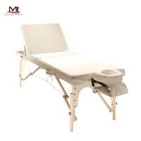 Mt Embrace-Rudy Factory Table de massage en bois professionnelle, portable, légère et pliante Lit de massage pour cils avec dossier