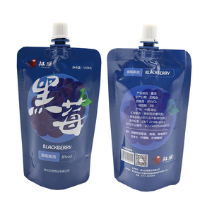 Sac en plastique debout coloré fait sur commande de poche de bec de boisson liquide avec le bec <span class=keywords><strong>pour</strong></span> l'emballage d'aliments liquides - Product Image 1