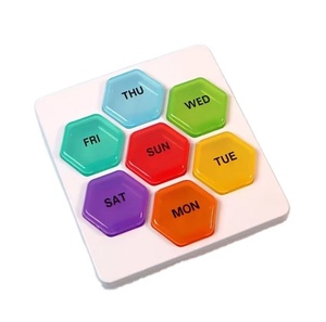 2024 Customization <b>7</b> Day <b>Tablet</b> Pill Box Holder Weekly Medicine Storage Organizer Container - Product Image 1