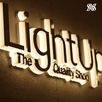 Lettres en relief LED étanches à haute luminosité, enseigne personnalisée en acrylique 3D illuminée avec certification CE