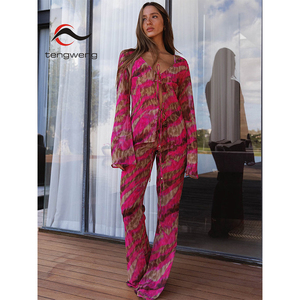 TW costumi da bagno donna Sexy costume da bagno costume da bagno Bikini Set Biquini Cover-up pantaloni 4 pezzi Bikini donna costume da bagno - Product Image 1