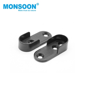 Support de Tringle de Penderie Ovale en Fer 16/19/25/50mm pour Vêtements Suspendus, Support d'Extrémité de Tube de Penderie - Product Image 3