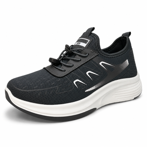 Sneaker <span class=keywords><strong>Uomo</strong></span> Lacci Regolabili Personalizzate Vendute Rete Traspirante Zeppa Suola PVC Comode Sportive - Product Image 3