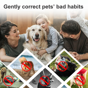 4 en 1 2 perros 2600Ft Dog <span class=keywords><strong>Shocker</strong></span> <span class=keywords><strong>Collar</strong></span> de entrenamiento para perros impermeable con control remoto 2 Pack con vibración de pitido Humane Shock - Product Image 6