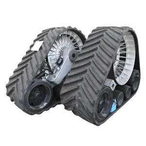 Triangle Rubber Track Wheels Crawler Chassis Tracked Undercarriages System for John Deere Tractor