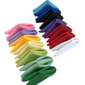 ผ้าเช็ดปากฝ้าย100% สำหรับงานแต่งงานโต๊ะย้อมล้วนมีสไตล์ขนาด60*60ซม. ทำด้วยมือ - Product Image 1