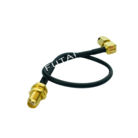 Cable Coaxial RF RG174 de Alta Calidad, Conector SMA Macho a SMA Hembra, Jumper de Baja Pérdida de 50 Ohmios para Módem Inalámbrico y Sistema CCTV