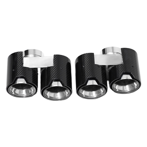 Punta de escape de fibra de carbono y acero inoxidable DEX <span class=keywords><strong>M</strong></span> Performance para <span class=keywords><strong>BMW</strong></span> Serie 3/4 (modelos 320i, 325i, 330i, 330e, 420i, 425i, 430i, G20, G21, G22, G23, G26) - Product Image 1