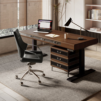 Table de levage électrique en bois massif de noyer noir d'amérique du nord, bureau en bois de frêne, bureau d'ordinateur