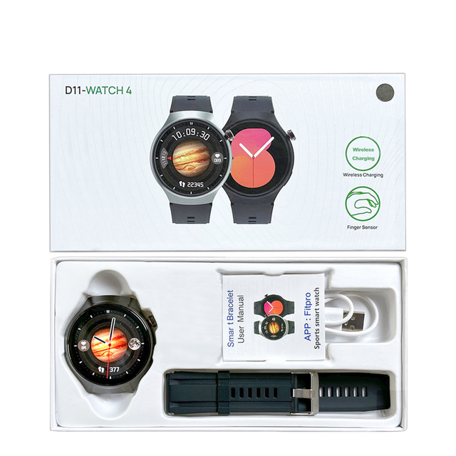 D11-Watch4 Ultra Smart Watch IP67 Waterproof GPS Heart Rate Sleep Tracker Answer Call IOS Android Magnetic Compass 5-10 Days