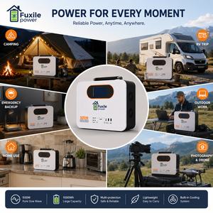 สถานีพลังงานแสงอาทิตย์แบบพกพา 500W 1000Wh ระบบสำรองพลังงานพร้อมเต้ารับ AC และพอร์ต USB Type-C รุ่น FXX-1000WH-PST 500 - Product Image 4