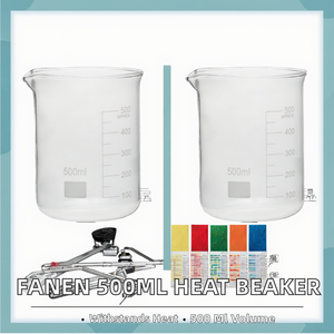 Fen Gbl0008 500 मिलीलीटर गर्मी प्रतिरोधी बोरोसिलिकेट ग्लास विज्ञान प्रयोगशाला बीकर चीन झेजियांग से - Product Image 2
