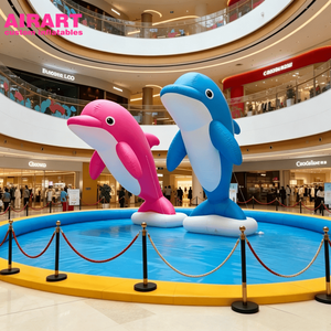 Delfín inflable para exhibición en museos, mascota para escenarios, decoración de fondo para centros de espectáculos - Product Image 2