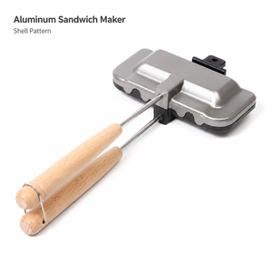 Poêle à sandwich double face pliable, directement de l'usine, pour grillades, frites, pain, toasts, petit-déjeuner, crêpes, ustensiles de cuisine - Product Image 1