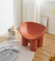 Coloré PE plastique roly poly chaise éléphant jambe chaise longue meubles chaise de loisirs pour salon
