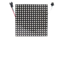 Panneau LED Pixel RVB 5050 WS2812B 5V en Cuivre 8x8 8x32 16x16, Matrice Numérique Programmable et Adressable avec Télécommande
