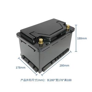 Caja de Batería Automotriz con Fijación por Tornillos 57217, 280x177x188mm, Carcasa de Plástico Moldeada por Inyección Personalizada para Baterías de Litio de Automóviles - Product Image 3