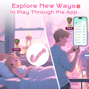 App-Fernbedienung Dual-Kopf Klitoris-Stimulator mit 9 Vibrationsmodi 100% Wasserdicht & USB-Aufladbar Rosa für Frauen - Product Image 4