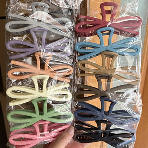 Pinzas <span class=keywords><strong>de</strong></span> Pelo <span class=keywords><strong>de</strong></span> Resina para Mujer, Color Sólido, Estilo <span class=keywords><strong>Dulce</strong></span>, para Fiestas, en Tamaños Grande, Mediano y Pequeño - Product Image 1