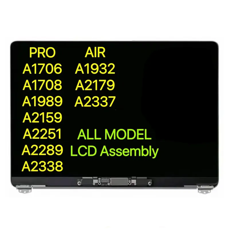 Novo para Macbook Retina 13" A1932 A2179 A2337 A1706 A1708 A1989 A2159 A2251 A2289 A2338 Montagem da Tela LCD do Laptop